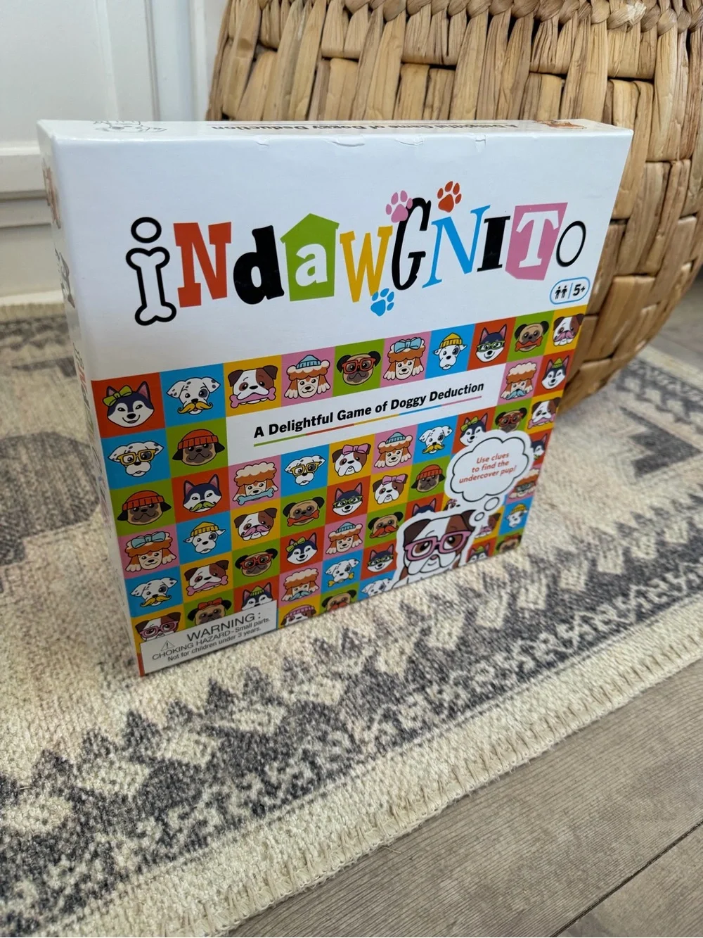 New Indawgnito Dog Deduction Guessing Board Game Family Mystery Game Ages 5+